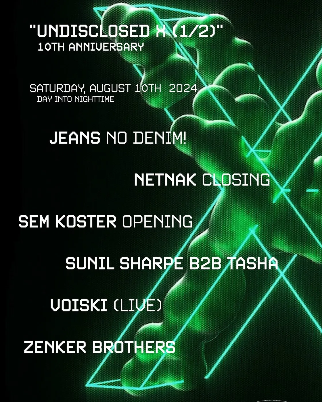UNDISCLOSED X, UNDISCLOSED × WIDETEMPO